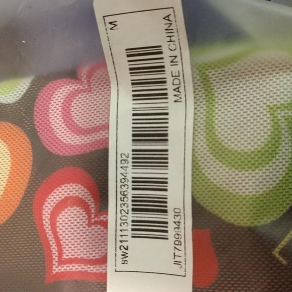 Love Heart Lettuce Trim Mesh Skirt Attached Panty Swimsuit Cover-up Med - Picture 12 of 13